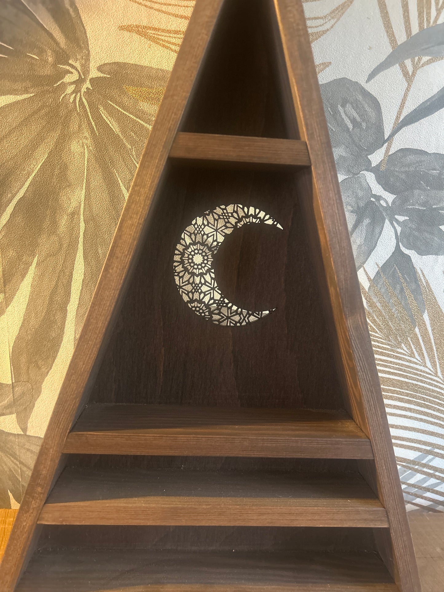 Moon 3 Tiered Crystal Shelf