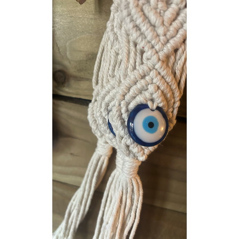Evil Eye Macrame Hanger