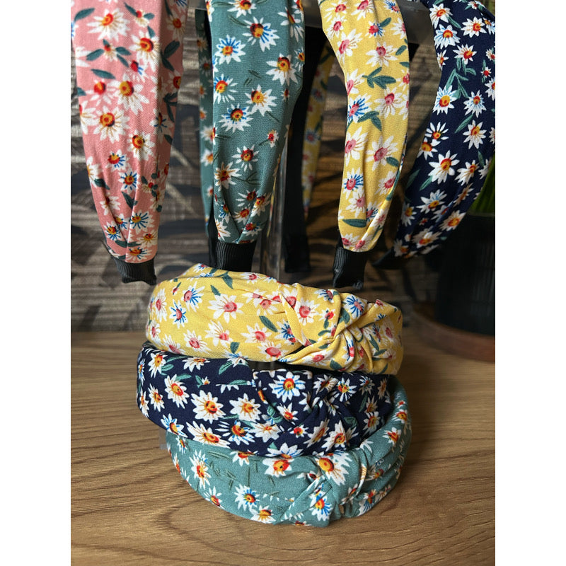 Blue Ditsy Floral Headband