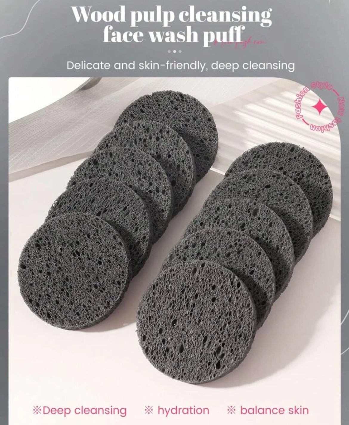 Cleansing Sponge x3 pack