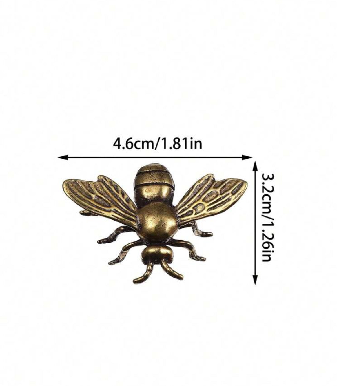 Bronze Bee Figurine
