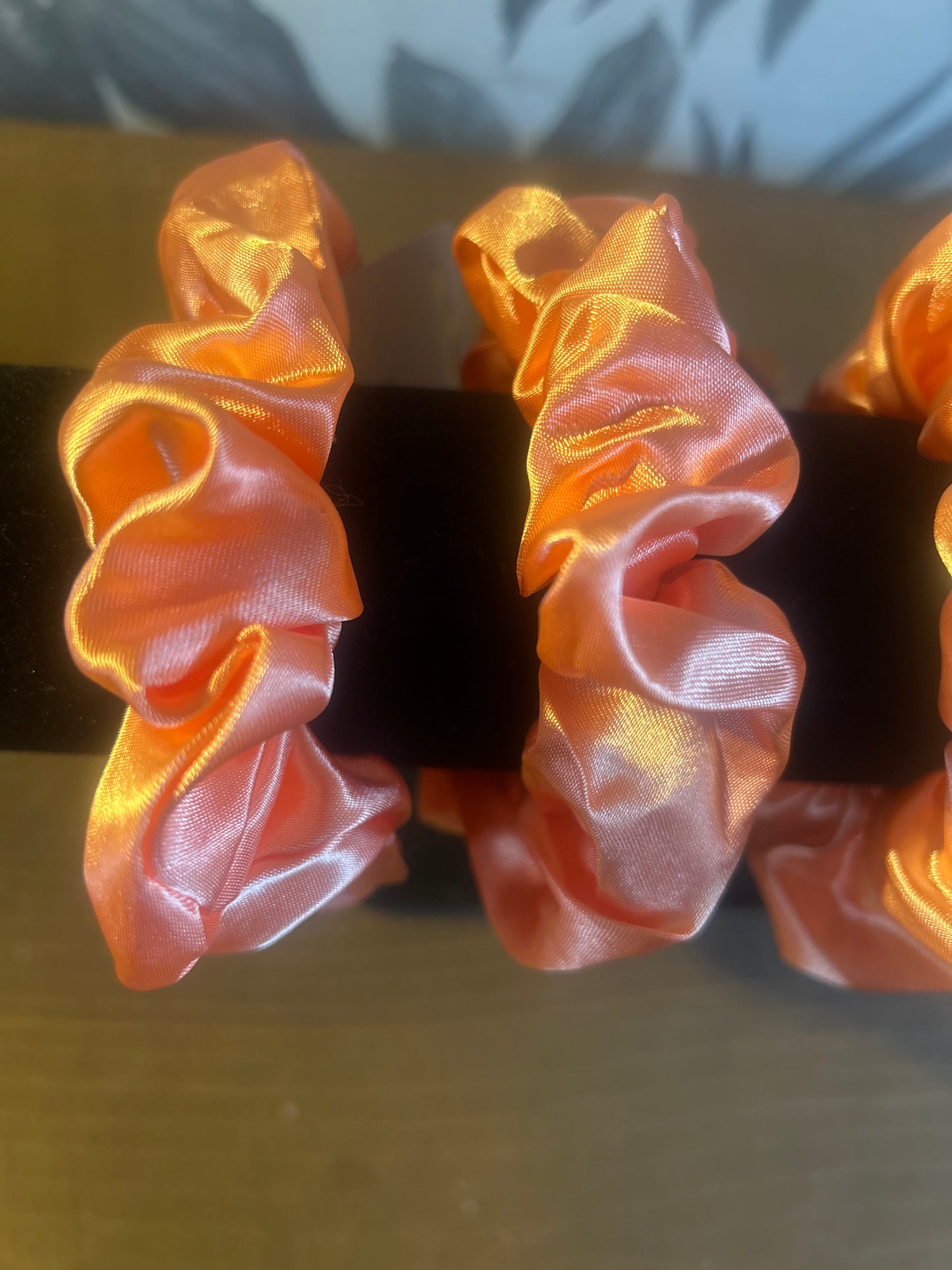 Orange Satin Scruchie