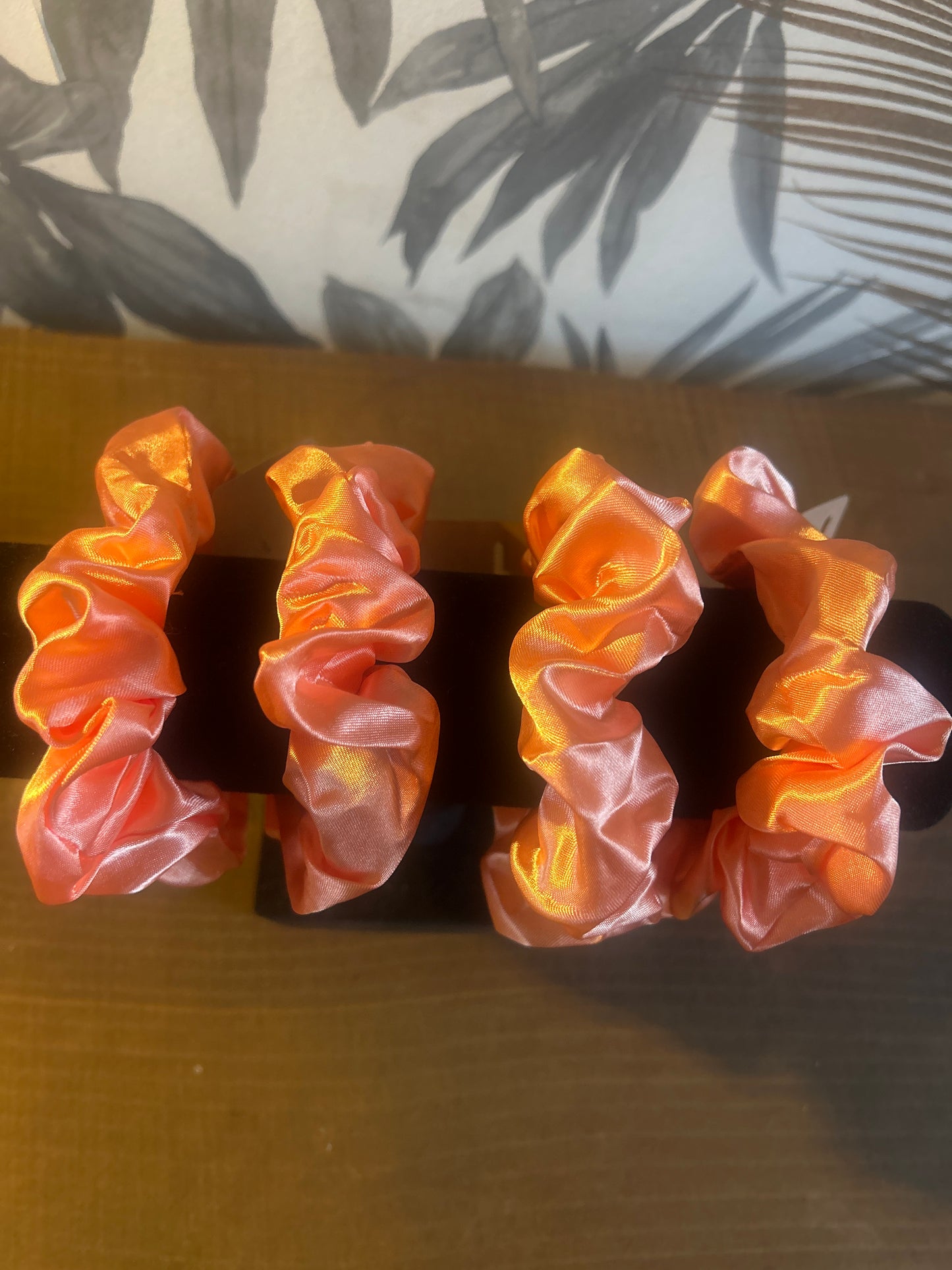 Orange Satin Scruchie