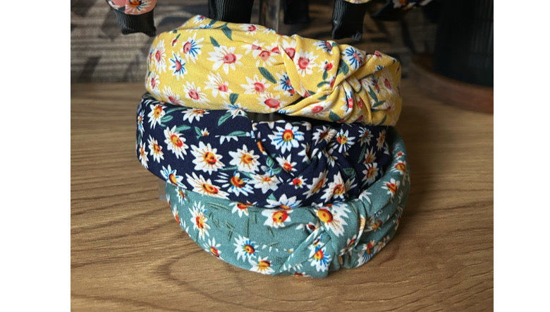 Blue Ditsy Floral Headband