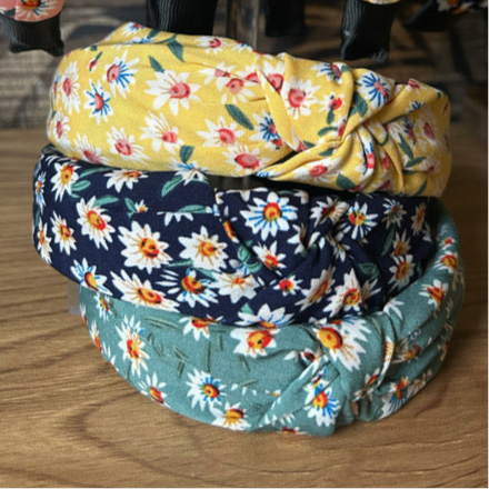 Yellow Ditsy Floral Headband