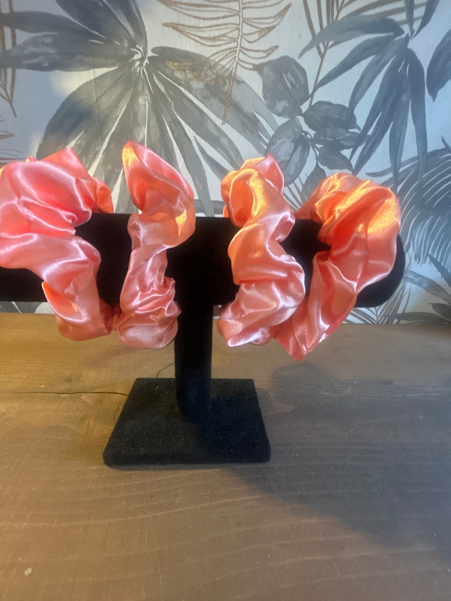 Orange Satin Scruchie