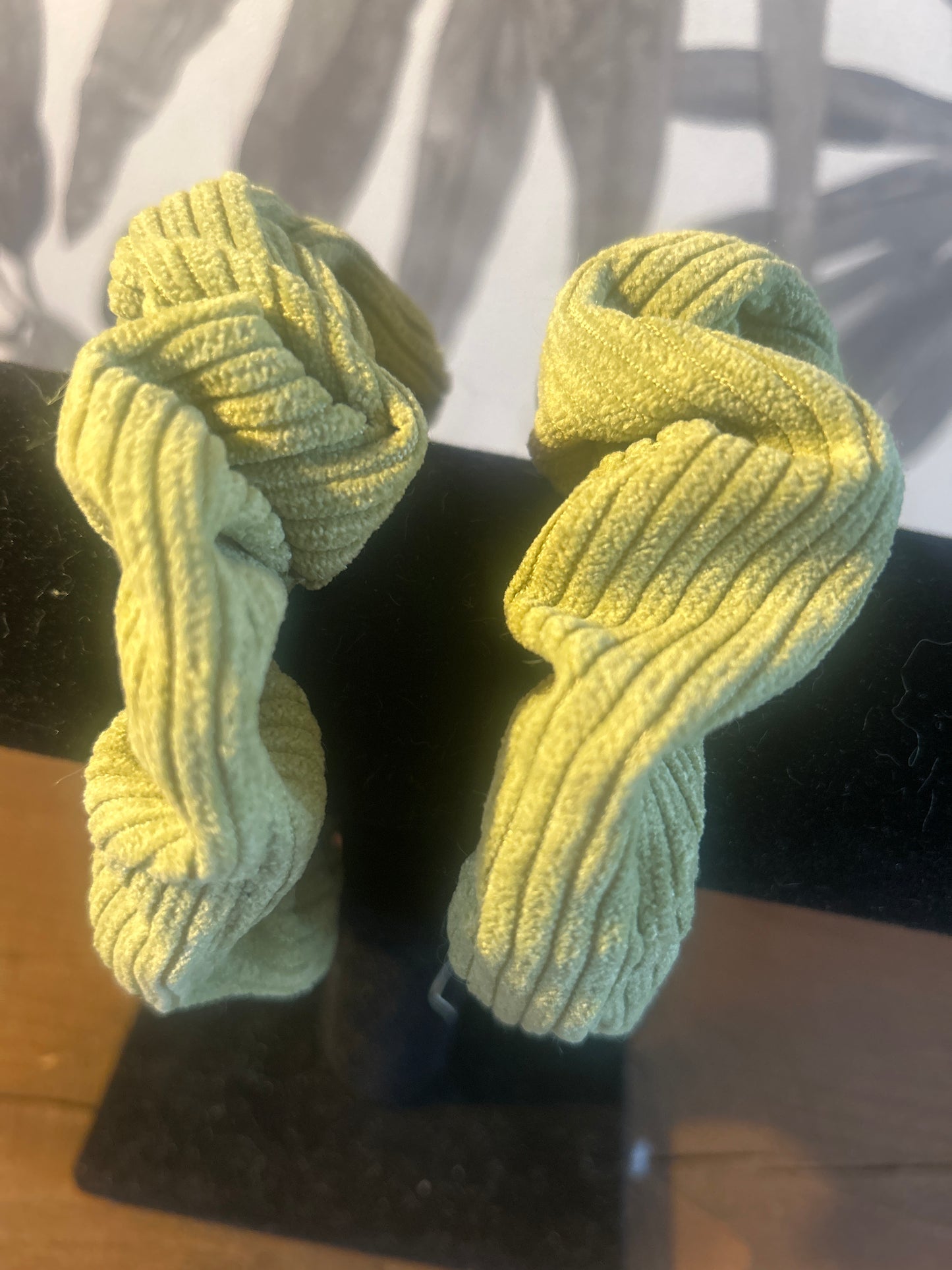 Green Soft Cord Scrunchie
