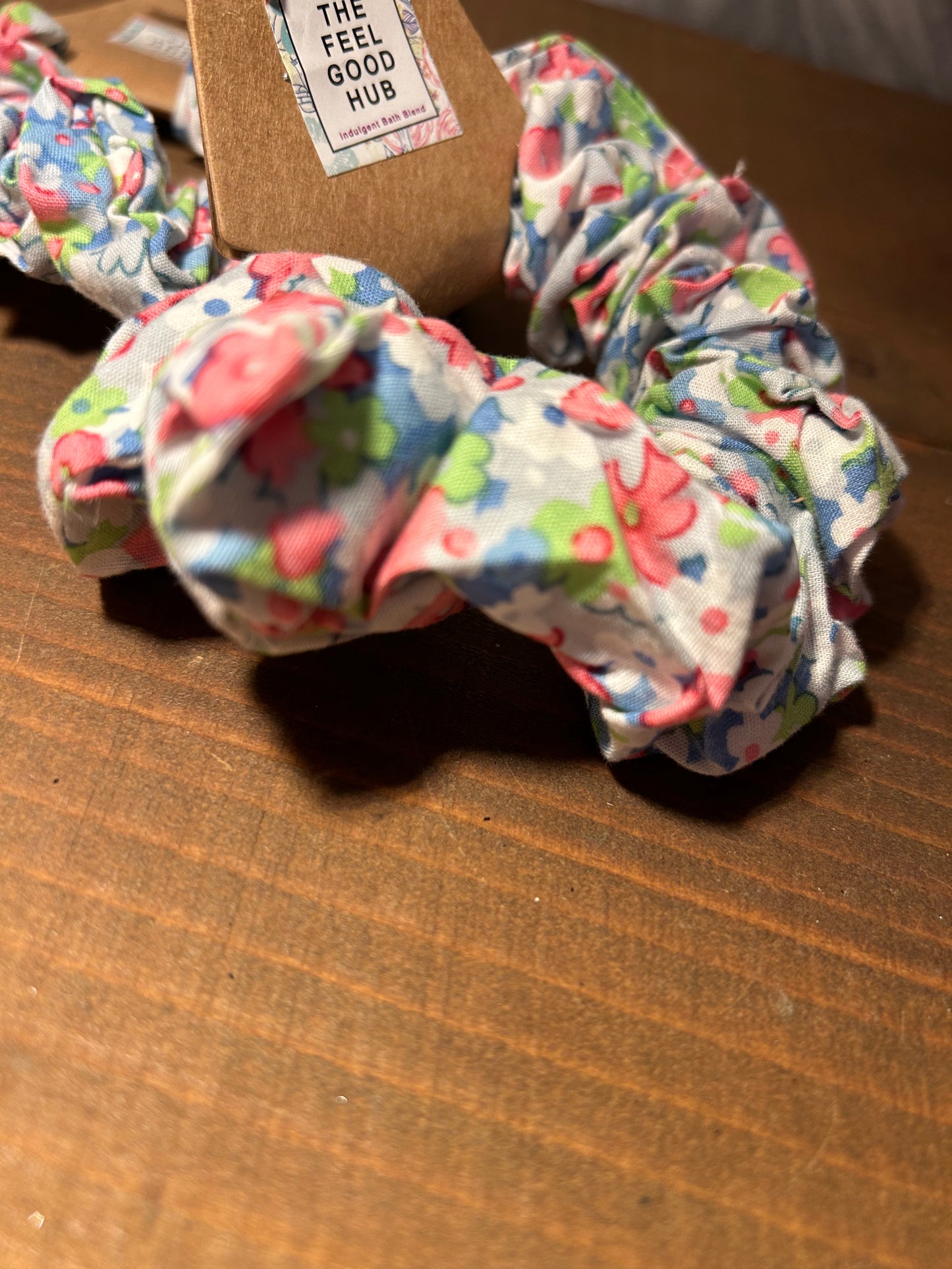 Multi Coloured Floral Scrunchie