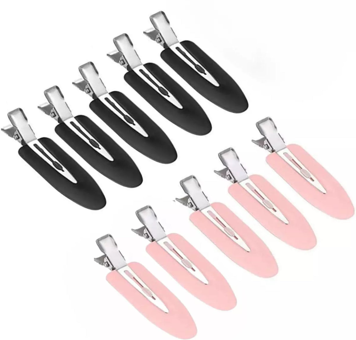 Black No Crease Hair Clips