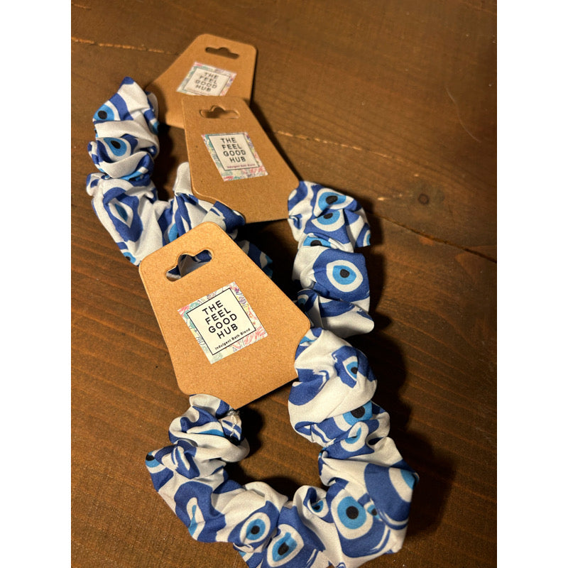 Evil Eye Scrunchie