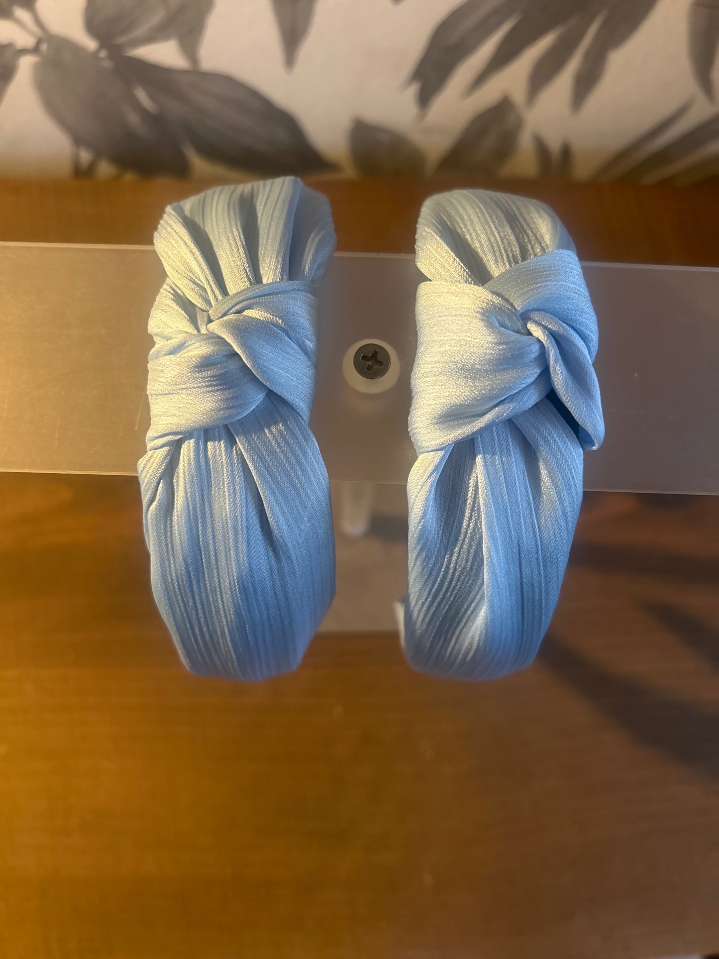 Blue Satin Headband