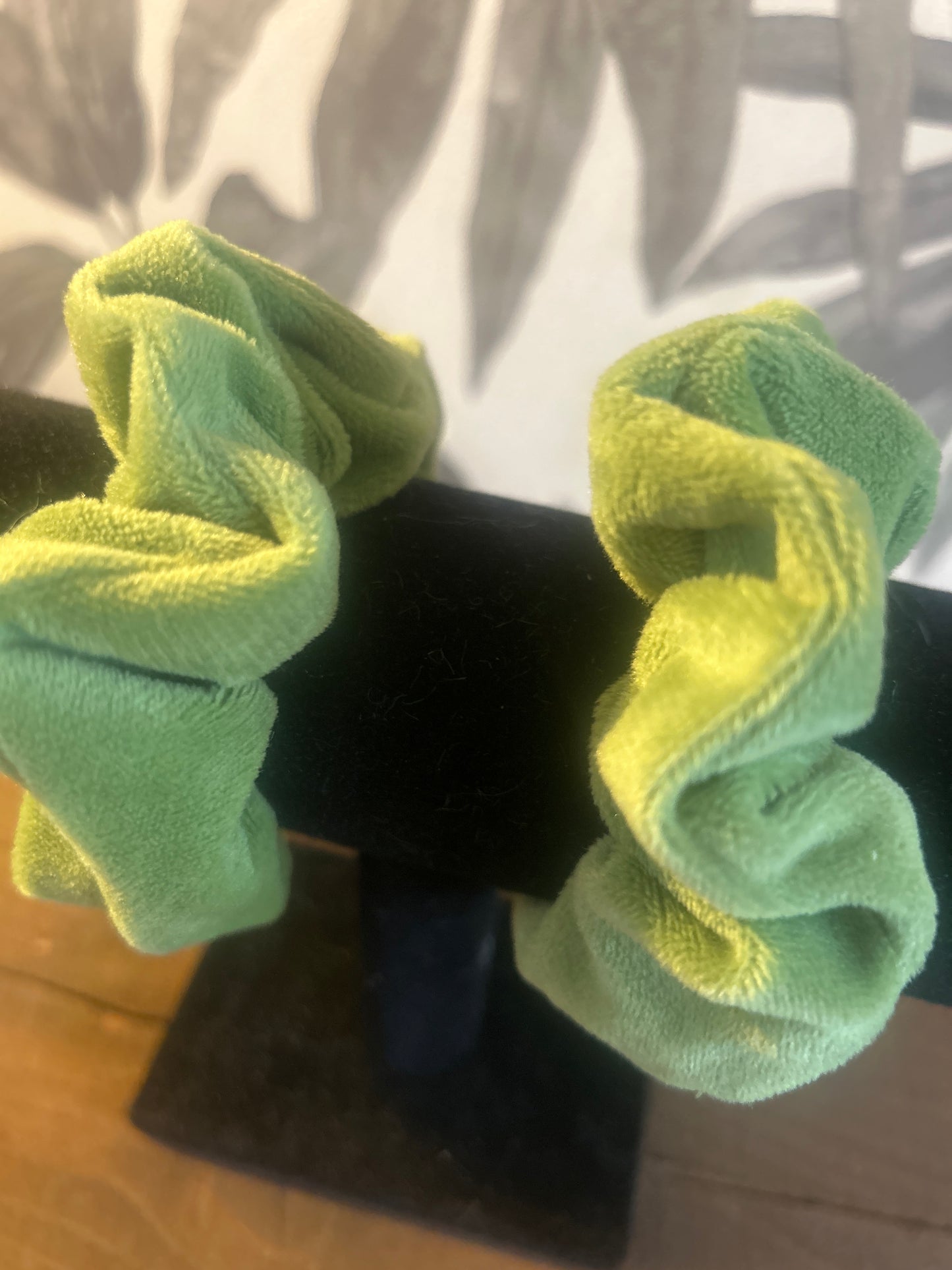 Green Velvet Scrunchie