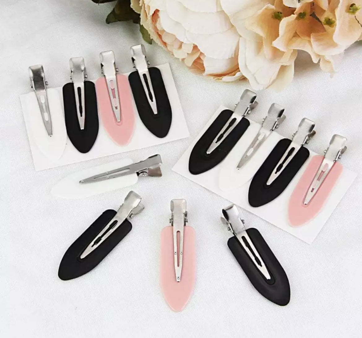 Black No Crease Hair Clips