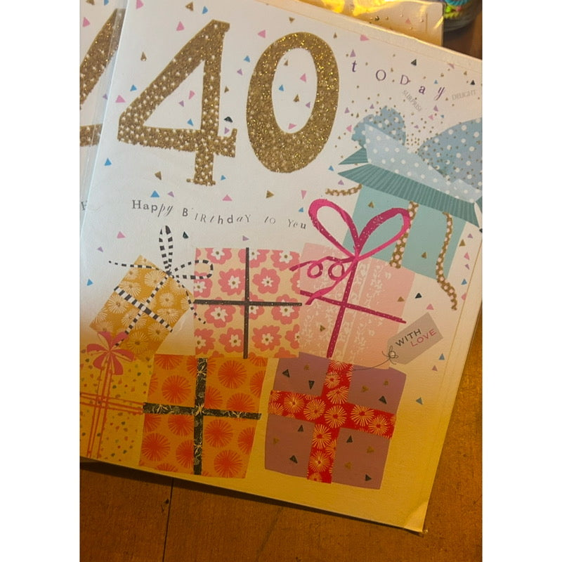 Forty 40 Birthday Card