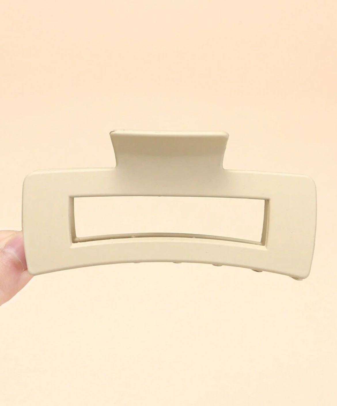 Beige Claw Clip