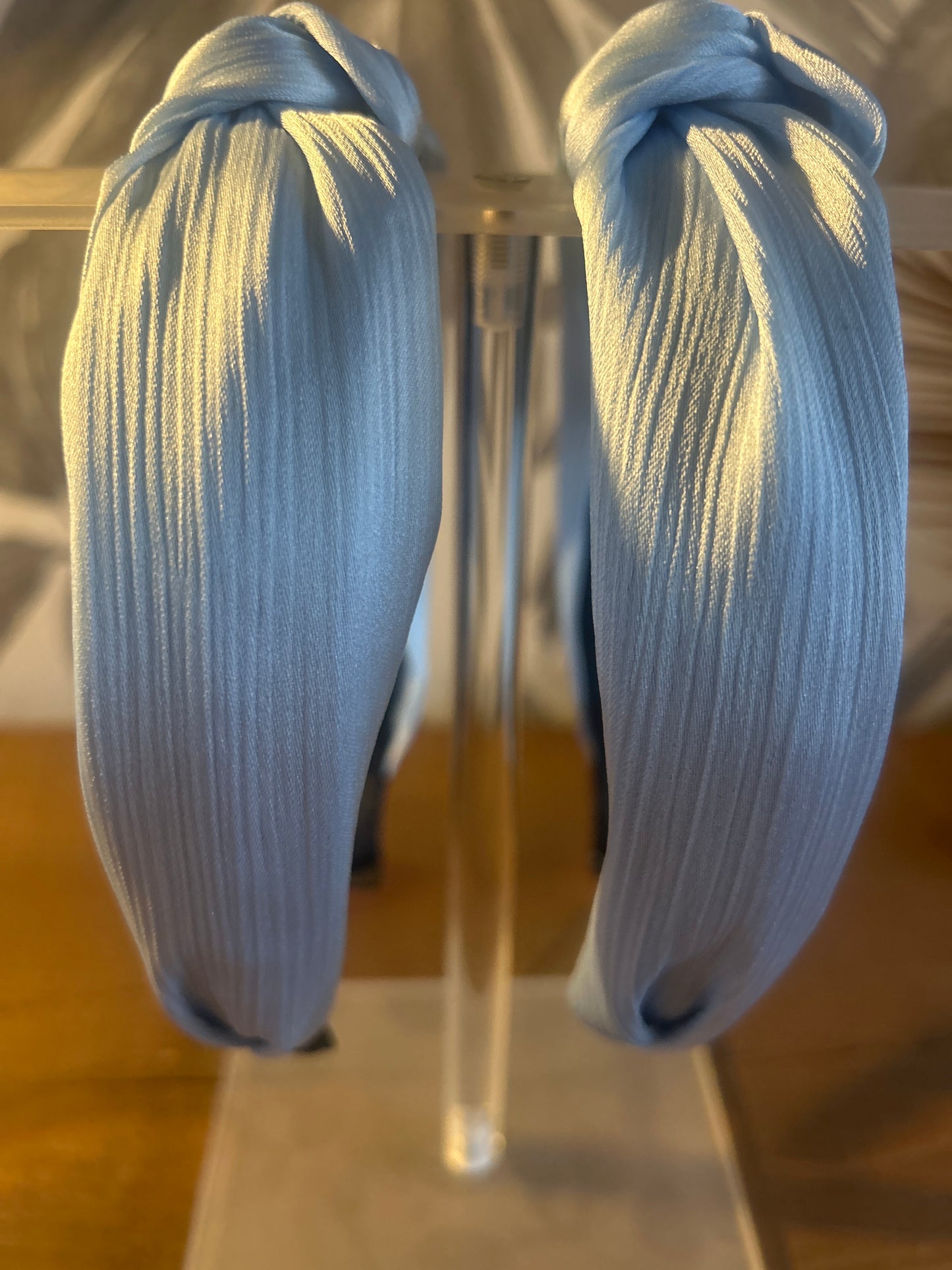 Blue Satin Headband