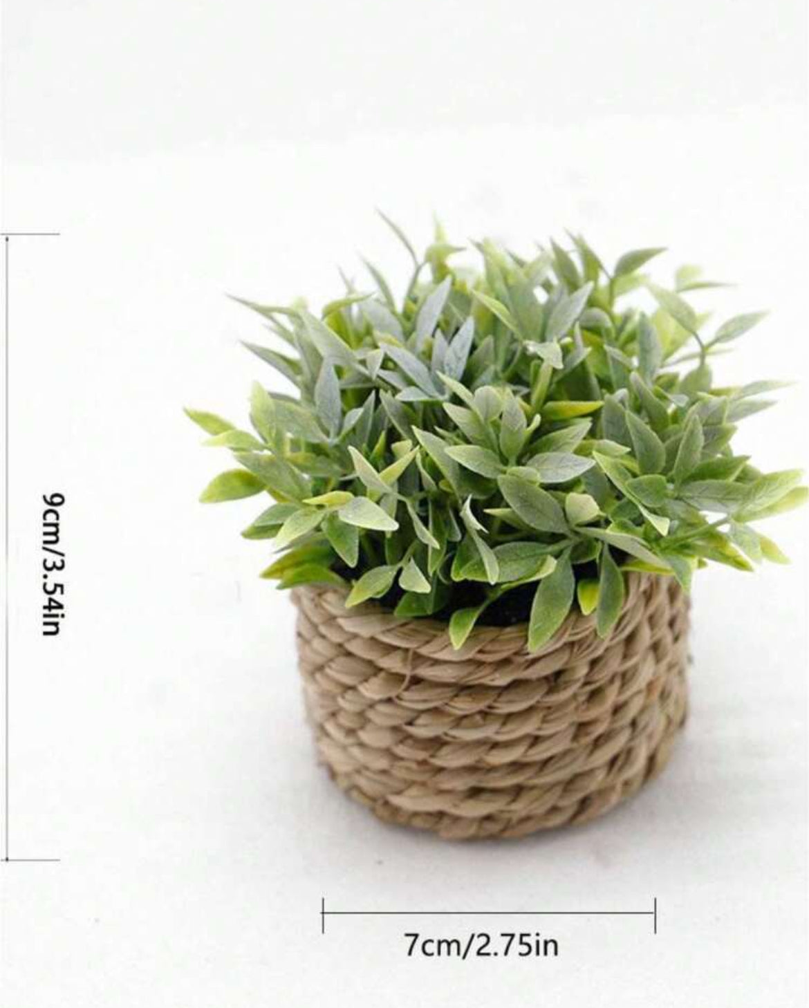 Artificial Plant in Rope Basket