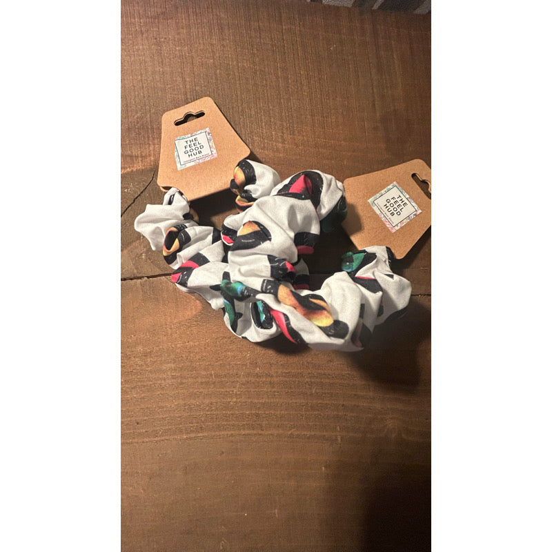 Multi Colour Evil Eye Scrunchie