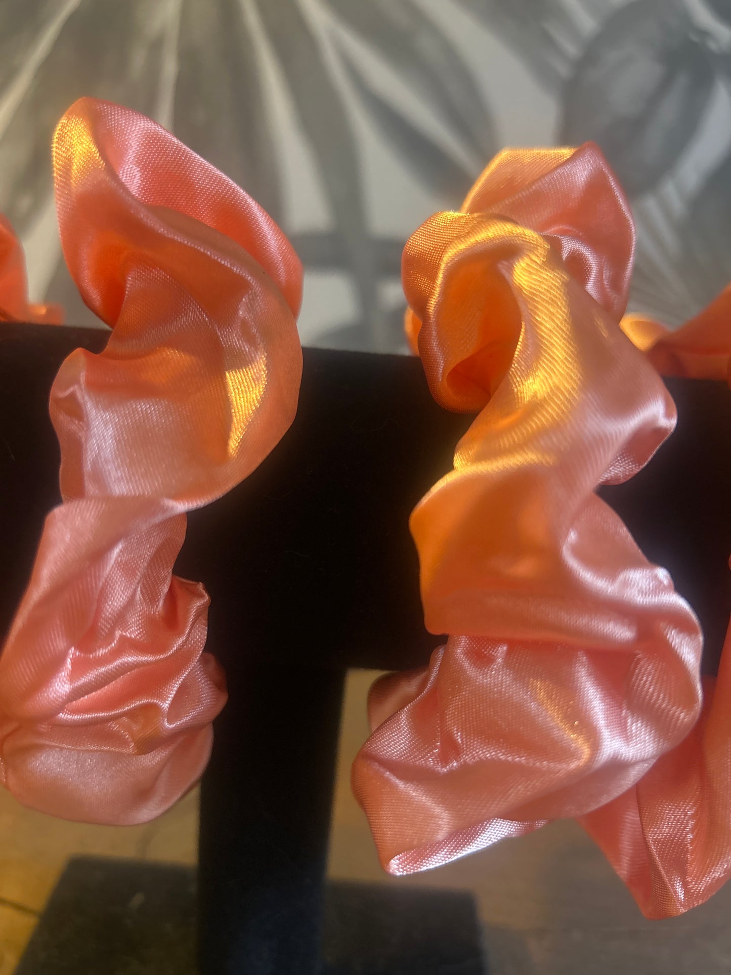 Orange Satin Scruchie