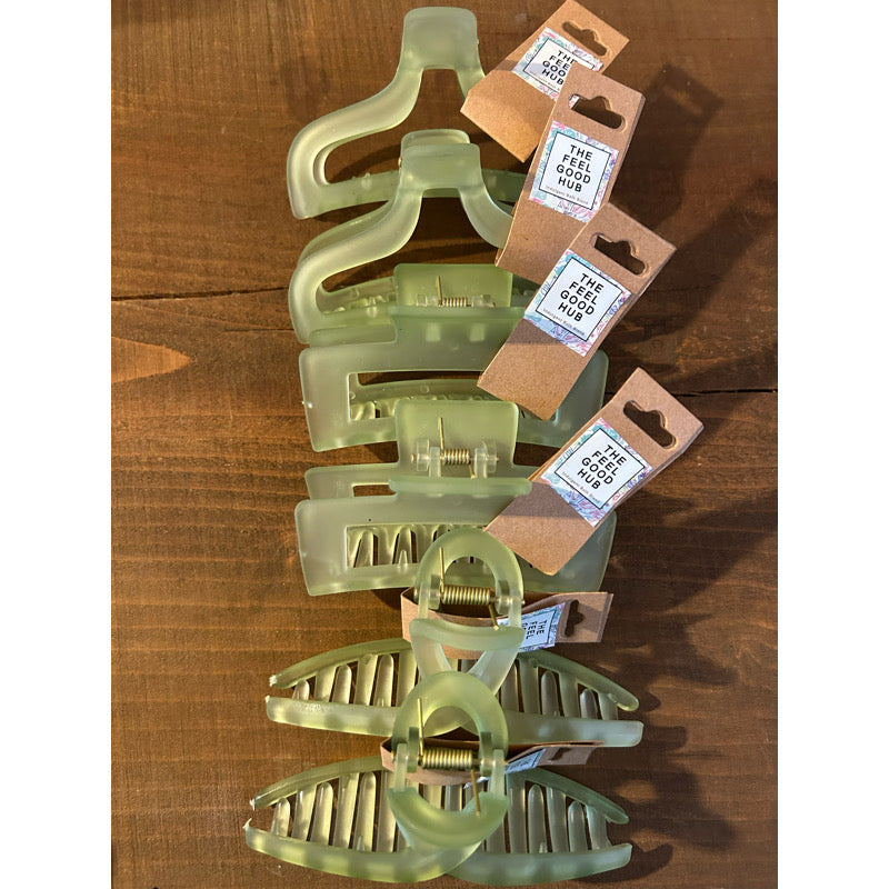 Jade Claw Clip