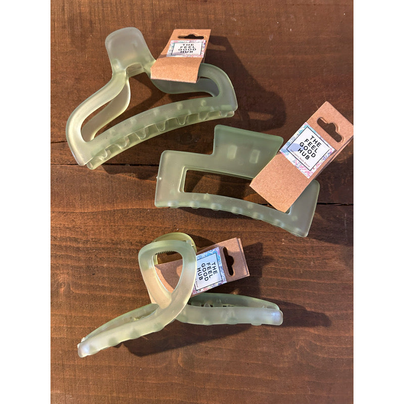 Jade Claw Clip